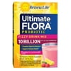 Renew Life Raspberry Lemonade Fizzy Drink Mix Probiotic, Ultimate Flora, 10 Billion, 10 Packets