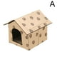 thumbnail image 1 of Casa para mascotas, refugio para gatos callejeros, tela Oxford cálida para el invierno, para perros y gatos al aire libre, S6D5, 1 of 7