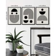 thumbnail image 6 of SHENIFY Bohemian Wall Decor Abstract Geometry Prints Round Wall Decor Living Room Bedroom Home Decor 11X14in3pcs Black Framed, 6 of 6