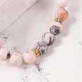 thumbnail image 3 of Pulsera de ocho planetas con piedra de estrella de la guarda y polvo esmerilado, pulsera de cuentas de cebra, joyería europea y americana, 3 of 6