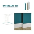 thumbnail image 2 of RMB 620 9/16 in.D x 4 1/4 in. W x 96 in. L Primed Finger-Joined Pine Baseboard Molding 10-pcs 80 Ft Total, 2 of 4