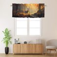 thumbnail image 2 of Forest Deer Curtains Valances for Home Decor Fall Hunting Theme Elk Wild Animal Country Rustic Farmhouse Window Valance for Bedroom Bathroom Living Room Dining Room Valances Set 54 by 18 in, 1 Panel, 2 of 6