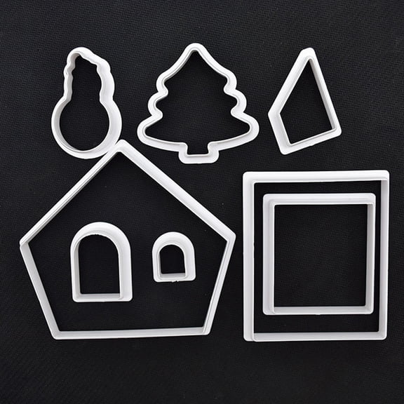 HONITANO House Cookie Cutter with Mold Tray for Families and Kids Baking