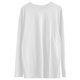 thumbnail image 3 of MHFRRA Camiseta de Manga Larga Suave y desgastada, Informal, Holgada, para Uso Diario y Cómoda. Blanco, 3 of 3