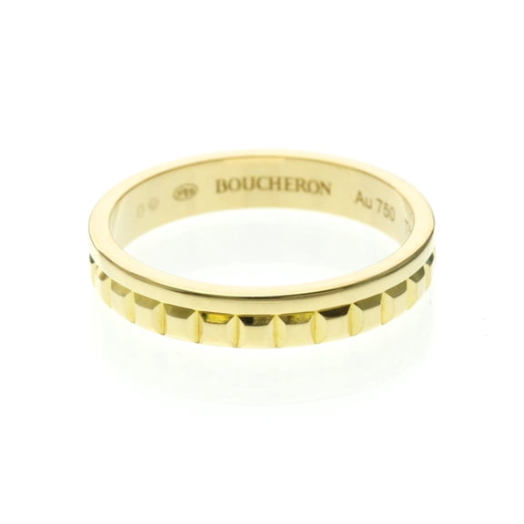 Pre-Owned Boucheron Quatre Radiant Ring Yellow Gold (18K) Fashion No Stone Band Ring Gold