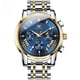 thumbnail image 2 of Reloj de cuarzo multifuncional de moda para hombre con tira de acero y reloj de cuarzo resistente al agua., 2 of 3