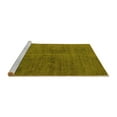 thumbnail image 2 of Ahgly Company Machine Washable Indoor Square Abstract Yellow Modern Area Rugs, 5' Square, 2 of 4