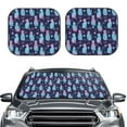 thumbnail image 2 of Haiem Silhouette Cats Car Windshield Sun Shade (2 Pieces) Foldable Windshield Sun Shade Car Accessories for Truck SUV Pickup-Small, 2 of 7
