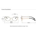 thumbnail image 5 of Marco De Gafas De Gato Espejo Plano De Moda Europea Y Americana Femenina Wh551 Gafas De Luz Anti-Azul Kick-off, Gafas De Juego Nerd De Gran Tamaño para Computadora (no Rojo Verde  Cocina, Decoración y Otros, 5 of 5