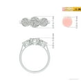 thumbnail image 4 of ANGARA Natural 0.31 Ct. Diamond Side Stone Ring in 14K White Gold for Women (Ring Size: 3), 4 of 9