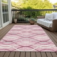 thumbnail image 6 of Addison Rugs Chantille Indoor/Outdoor Transitional Waves Pink Washable Rectangle Rug, 9' x 12', 6 of 6