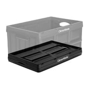 CleverMade CleverCrate Stackable 46L Collapsible Storage Bins, Black (3-Pack)