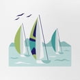 thumbnail image 2 of CafePress - Sail Boat Race - Adjustable Unisex Printed Trucker Hat with Mesh Back, 2 of 8