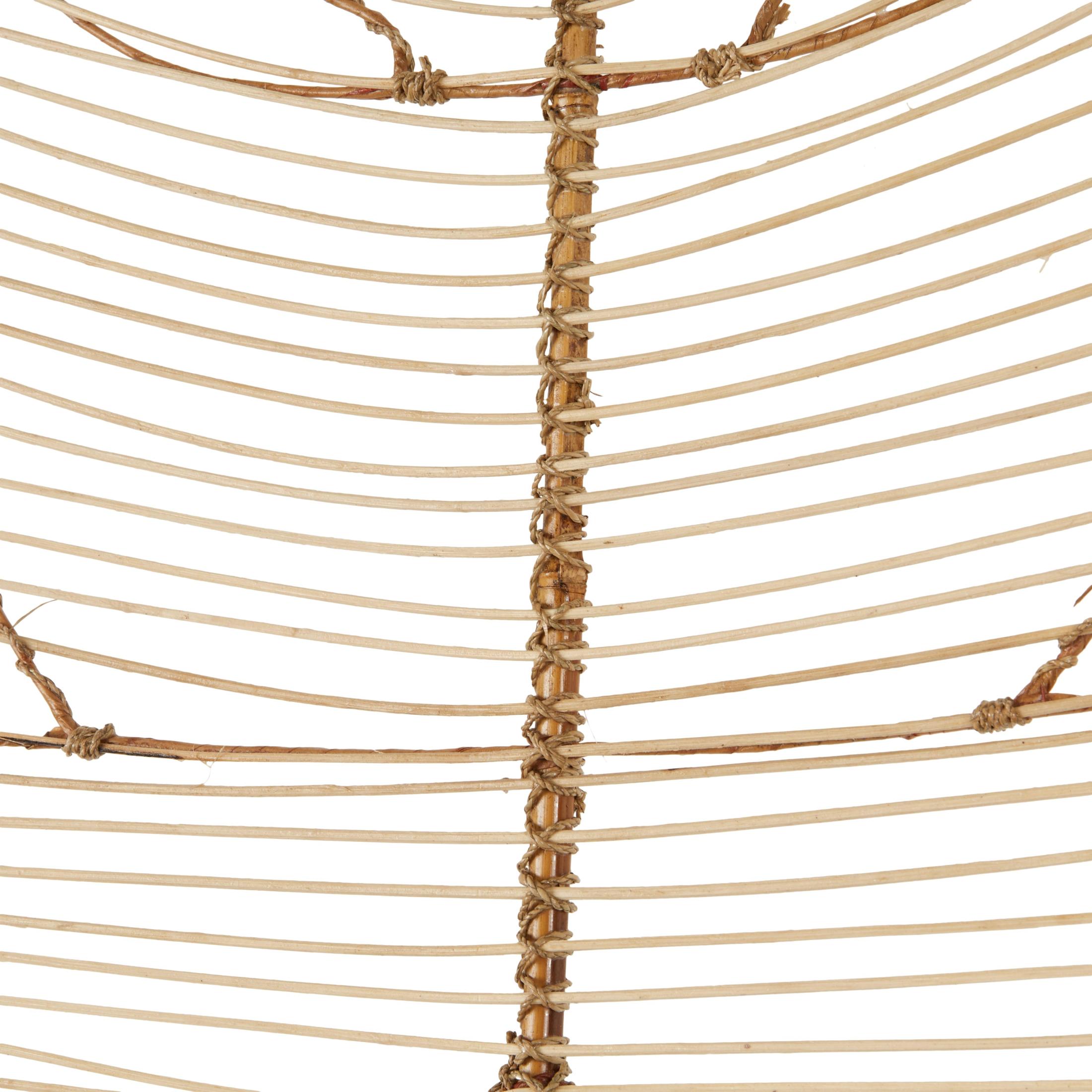 79" Palm Tree Handmade Tall Woven Leaf Stick Rattan Natural Foliage Branch Bouquet with Varying Shapes, by DecMode (3 Count)