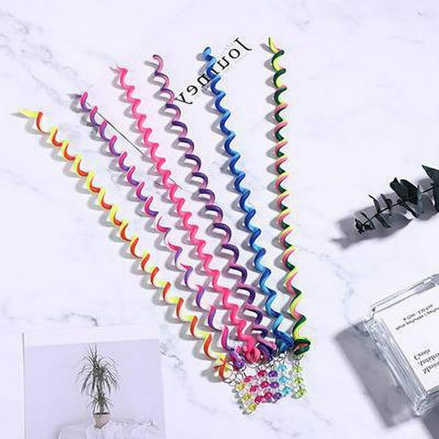 6 uds herramienta de trenzado DIY accesorios para el cabello niñas coloridas trenzas elásticas para el cabello diadema para boda fiesta de cumpleaños niños Favor peinado