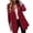 Wine, variant on Black/Friday Clear ! Women Clothes Clearance Under $5 Fayshow0 Fashion Women Business Attire Solid Color Stitching Plaid Printed Long Sleeve Cardigan Coat Top,Khaki S