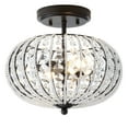 thumbnail image 3 of JONATHAN Y Catalina 11.7" Metal /Acrylic LED Semi-Flush Mount, Oil Rubbed Bronze/Crystal, JYL9047A, 3 of 7