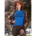 thumbnail image 2 of Female Equals Future Women T-Shirt, Female x-Large, 2 of 4