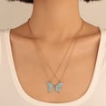 thumbnail image 3 of MISS RIGHT Cute Butterfly BFF Necklaces for 2, Blue Enamel Butterfly Friendship Necklace for Women Best Friend Birthday Gift, 3 of 7