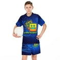 thumbnail image 6 of Boys Geometry Dash Geometry Dash Geometry Dash Short Sleeve Mesh T-Shirt And Shorts Outfit Set Summer Clothes Set for Kids, 6 of 7