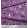 thumbnail image 3 of Soimoi Polyester Crepe Fabric Check,Spider & Bat Kids Print Fabric by The Yard 52 Inch Wide, 3 of 3