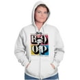 thumbnail image 5 of Betty Boop Classic Strong Cutie Zip Hoodie Sweatshirt Women Brisco Brands X, 5 of 6