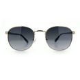 thumbnail image 5 of Classic Round Windsor Dandy Metal Rim Fashion Sunglasses Gold - Smoke, 5 of 8