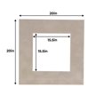 thumbnail image 3 of Smoke Suede Acid Free 20x20 Picture Frame Mats with White Core Bevel Cut for 16x16 Pictures - Fits, 3 of 4