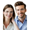 thumbnail image 6 of TERAISE Frameless Metal Reading Glasses for Men/Women Blue Light Blocking -Rimless Fashion Comfortable Computer Eyeglasses（Silver-150）, 6 of 6