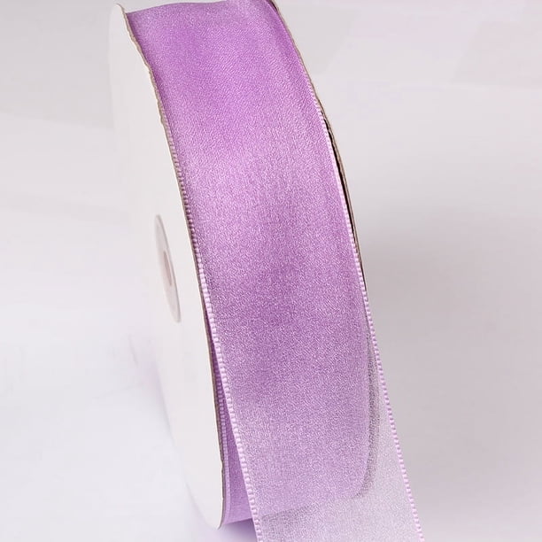 Nvzi Cinta de organza transparente de 0,23 pulgadas para envolver regalos, decoración de fiestas, 100 yardas/rollo, A12