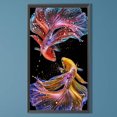 thumbnail image 1 of Cuadros Decorativos 5D bricolaje taladro redondo completo diamante pintura Koi Kit decoración del hogar Craft (ZQ167) Wdftyju embutido en tela, 1 of 9