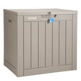 thumbnail image 6 of BENTISM Outdoor 31 Gallon Polypropylene Deck Box, Gray, 6 of 10
