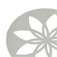 thumbnail image 3 of 3 Pcs Metal Coasters Gray Flower Shape Strong Thermal Insulation Iron Drink Coasters for Home Bars Offices, 3 of 3