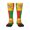 1 Black, variant on Knee High Socks for Women Los Angeles California Flag Long Tube Sock Uniform Socks
