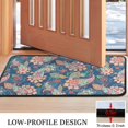 thumbnail image 3 of Blue Paisley and Floral Pattern Door Rugs,Washable Non Slip Door Mats Indoor,Decorative Door Mats,Entry Mat Indoor for Entrance,Bedroom,Kitchen,Bathroom,30"x17", 3 of 6