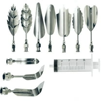 ACDANC 10pcs Jelly Art Tools Set 3D Gelatin Art Starter Kit Flower Cake Decorating Baking Pastry Tool with Needle Syringe for DIY Pudding Jelly Cake Making