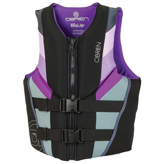 O'Brien Watersports Women's Lightweight Focus Life Jacket Vest, Purple, Size Lg