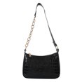 thumbnail image 2 of Bolsa de compras con patrón de cocodrilo para mujer, a la moda, para regalo (negro) Likrtyny Para Estrenar, 2 of 9
