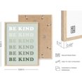 thumbnail image 3 of Haus and Hues Positive Quotes Wall Decor - Be Kind Poster Quotes Wall Art, Kindness Quote Affirmation Wall Decor Cute Quote Posters for Teen, Cute Posters Encouragement (Beige Framed, 12x16) (Be Kind), 3 of 6
