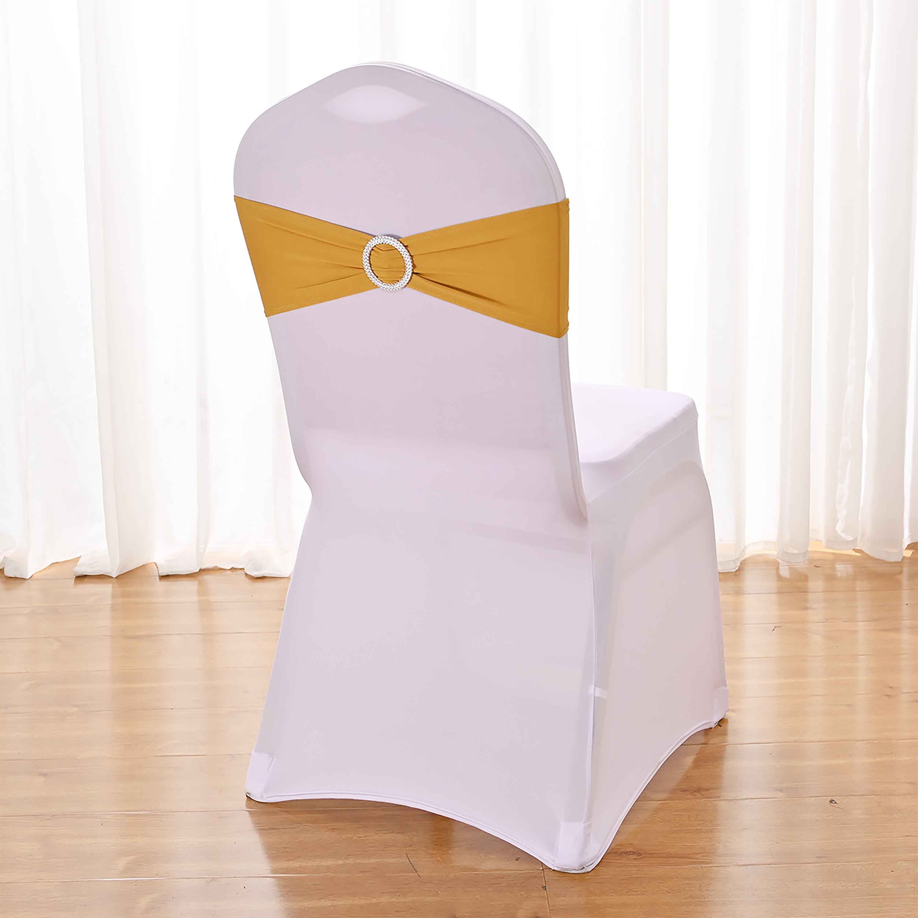 Stretch Chair Sashes With Buckles,Fit Spandex Chair Sashes Bows,Notie