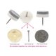 thumbnail image 3 of Alimitopia 40 almohadillas de fieltro para muebles, resistentes, para clavos, deslizadores, almohadillas deslizantes, protectores de suelo para muebles de madera, sillas, mesas, pies de patas (F22 mm, 3 of 5