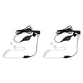thumbnail image 1 of Auriculares de vigilancia Motorola 1518 con micrófono PTT negro/blanco, 1 of 2
