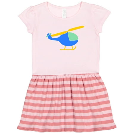 

Inktastic Cute Blue Helicopter Gift Toddler Girl Dress