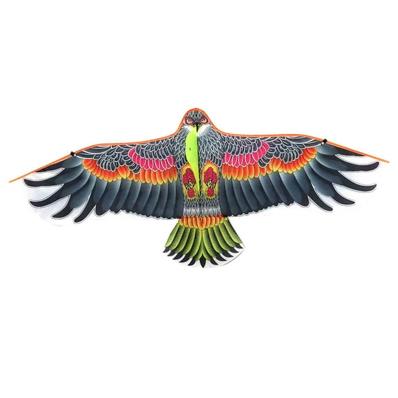 Bald Eagle Huge Kite for Kids and Adults Single Line String Easy to Fly for Beach Trip Park Family Outdoor Games and Activities, Easy for Fly for Toddlers Ages 3-5 with 98.4ft Kite String