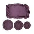thumbnail image 4 of FashionCha 4 Pcs Dental Chair Fabric Cover Protective Cover Multifunction Massage Bed Cover violet, 4 of 9