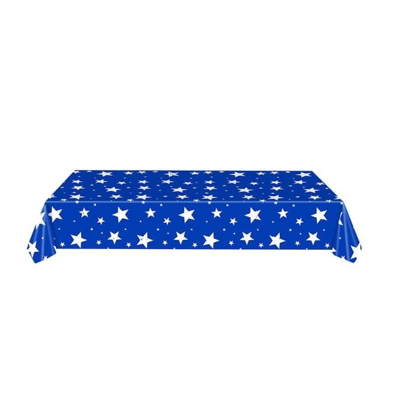American Flag-Themed Tablecloth for Independence Day, Disposable Patriotic Party Table Cover for 4th of July, Holiday, Barbecue, and National Day Celebrations