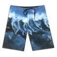 thumbnail image 3 of Mens Quick Dry Printed Summer Beach Shorts Mens Bañador Casual Swim Trunks Drawstring with Elastic Waist and Pockets, 3 of 5