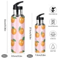 thumbnail image 2 of Yayeee 20oz Insulated Water Bottle Double Wall Stainless Steel with Flip Straw Lid, Cute Oranges, 2 of 7