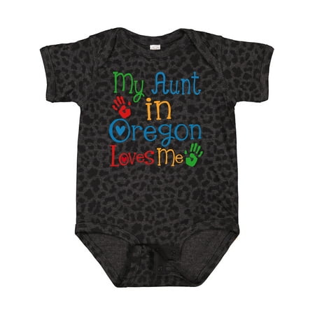 

Inktastic My Aunt in Oregon Loves Me Gift Baby Boy or Baby Girl Bodysuit