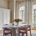 thumbnail image 3 of StangH Peony Velvet Curtains with Floral, Romantic Luxury Beige Bedroom Window Drapes Curtains for Living Dining Room, Beige, W52 x L96, 2 Panels, 3 of 7